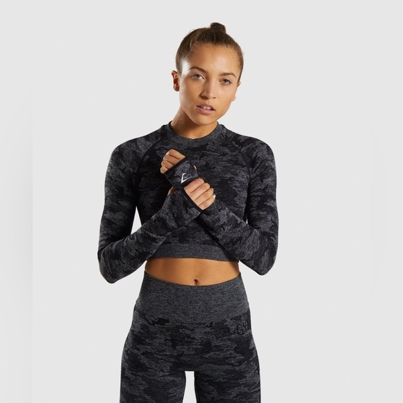 Gymshark Camo Cropped Long-sleeve - Picture 5 of 5